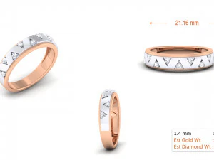 diamond couple ring 3D Print Model