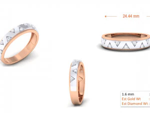diamond couple ring 3D Print Model