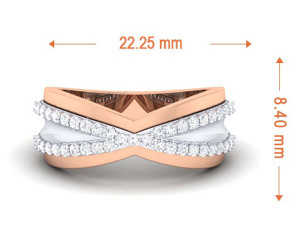 diamond couple ring 3D-printmodel