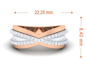 diamond couple ring 3D Print Model
