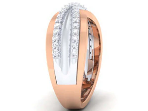 diamond couple ring 3D Print Model