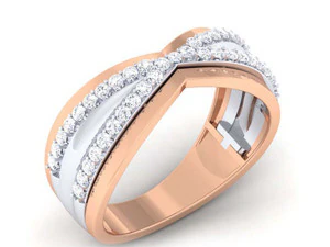 diamond couple ring 3D Print Model