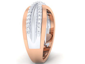 diamond couple ring 3D-printmodel