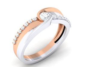 diamond couple ring 3D प्रिंट मॉडल
