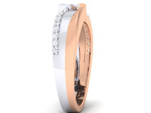 Diamant-Paarring 3D Druckmodell