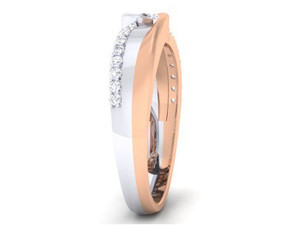 Diamant-Paarring 3D Druckmodell