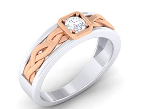 diamond couple ring 3D प्रिंट मॉडल