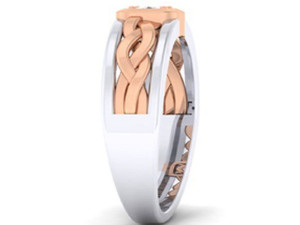 diamond couple ring Modelo de Impressão 3D