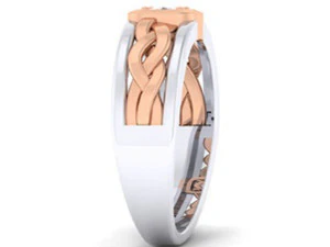 diamond couple ring 3D Print Model