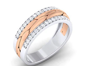 diamond couple ring 3D Print Model
