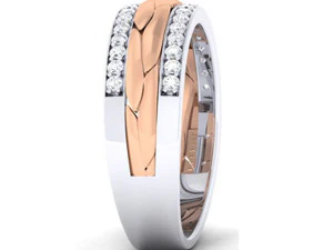 diamond couple ring 3D Print Model