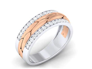 diamond couple ring 3D Print Model