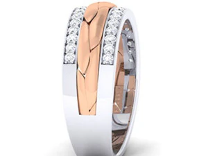 diamond couple ring 3D Print Model