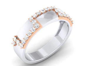 anello per coppia di diamanti Modello di stampa 3D