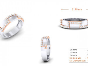 diamond couple ring 3D Принт Модель