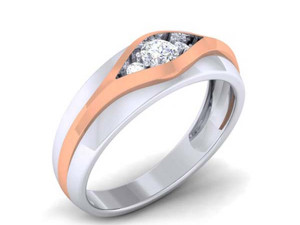 diamond couple ring Modelo de Impressão 3D