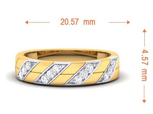 diamond couple ring 3D Print Model