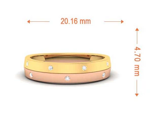 diamond couple ring 3D Print Model