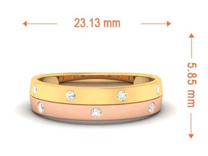 diamond couple ring 3D Print Model