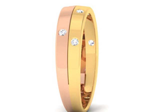 diamond couple ring 3D प्रिंट मॉडल