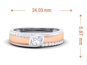 diamond couple ring 3Dプリントモデル