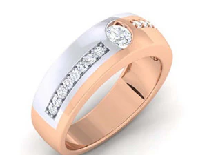 女士鸡尾酒戒指 3D 打印模型