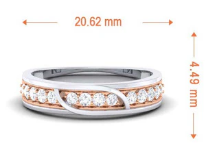 diamond couple ring 3D Print Model
