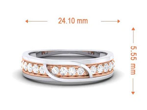diamond couple ring 3D Print Model