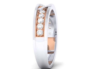 diamond couple ring 3D Baskı Modeli