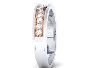diamond couple ring 3D Print Model