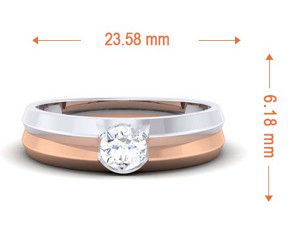 diamond couple ring 3Dプリントモデル