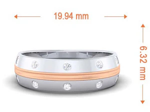 diamond couple ring 3D Print Model