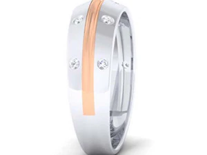 diamond couple ring 3D Print Model