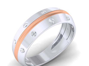 diamond couple ring 3D Baskı Modeli