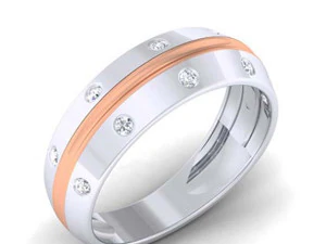 diamond couple ring 3D Print Model