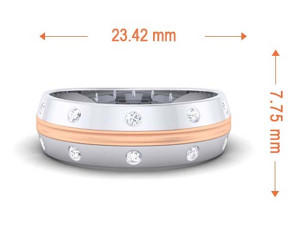 diamond couple ring 3D Print Model