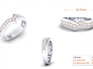 diamond couple ring Modèles 3D en vedette