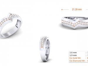 diamond couple ring 3D Druckmodell