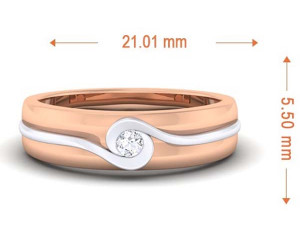 diamond couple ring 3D Print Model