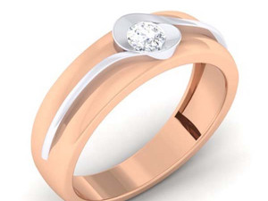 diamond couple ring 3D Print Model