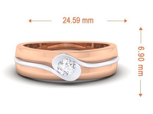 diamond couple ring 3D Print Model
