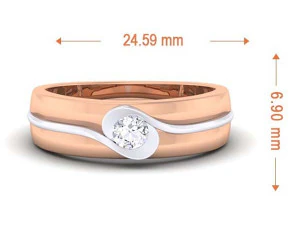 diamond couple ring 3D Print Model
