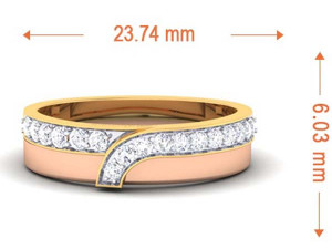 diamond couple ring 3D Baskı Modeli