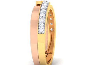 diamond couple ring 3D Baskı Modeli