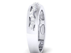 diamond couple ring Model Cetak 3D