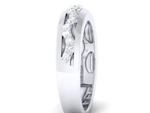 diamond couple ring 3D Print Model