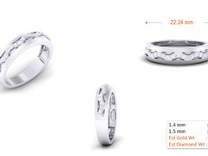 diamond couple ring Model Cetak 3D