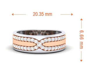 diamond couple ring 3D Print Model