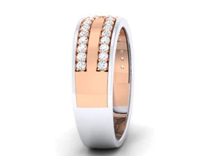 diamond couple ring 3D Print Model