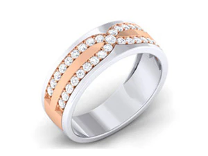 diamond couple ring 3D Print Model